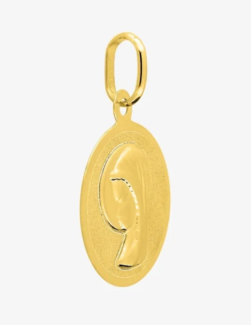 Médaille Vierge en or jaune 375 ‰ SO OR