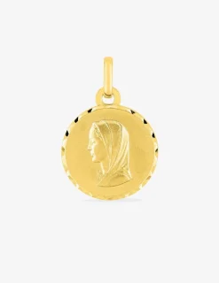 Médaille Vierge en or jaune 375 ‰ SO OR
