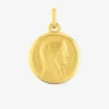 Médaille Vierge en or jaune 375 ‰ SO OR