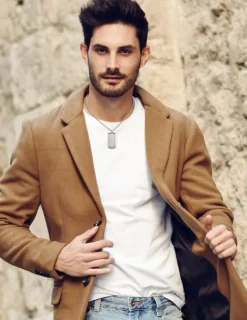 Pendentif acier CARGO finition brossé et brillant SO OR