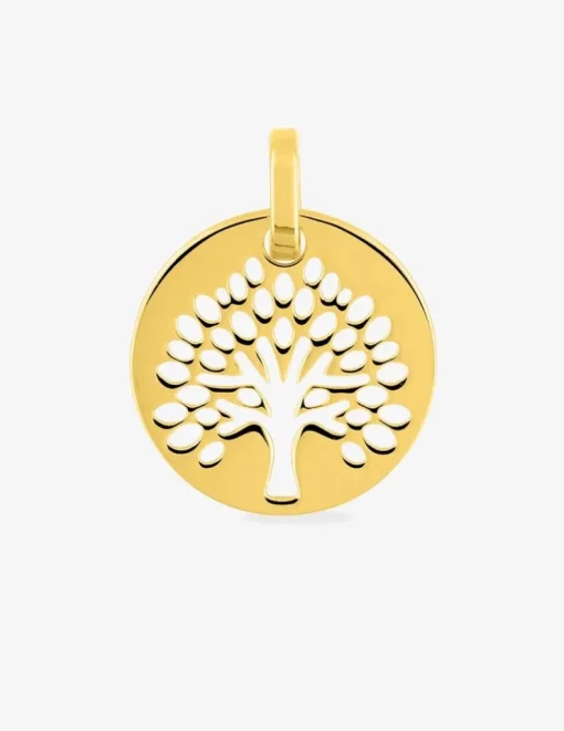 Pendentif arbre de vie en plaqué or SO OR