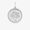 Pendentif arbre de vie en argent 925 ‰ rhodié, oxydes de zirconium SO OR