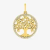 Pendentif arbre de vie en plaqué or, oxydes de zirconium SO OR