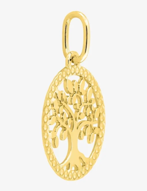 Pendentif arbre de vie plaqué or SO OR