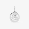 Pendentif argent 925 ‰ rhodié motif "rose" SO OR