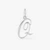 Pendentif argent 925 ‰ rhodié lettre "Q" SO OR