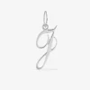 Pendentif argent 925 ‰ rhodié lettre "J" SO OR
