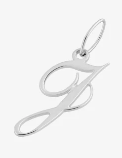Pendentif argent 925 ‰ rhodié lettre "J" SO OR