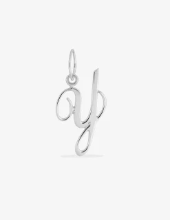 Pendentif argent 925‰ initiale Y fantaisie SO OR