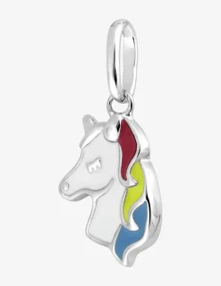 Pendentif argent 925‰ laqué email licorne fantaisie SO OR