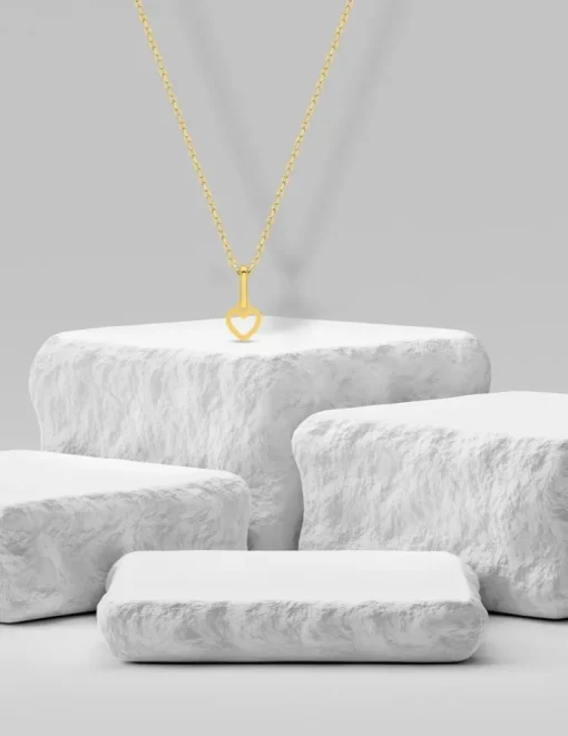 Pendentif breloque cœur or jaune 375 ‰ SO OR