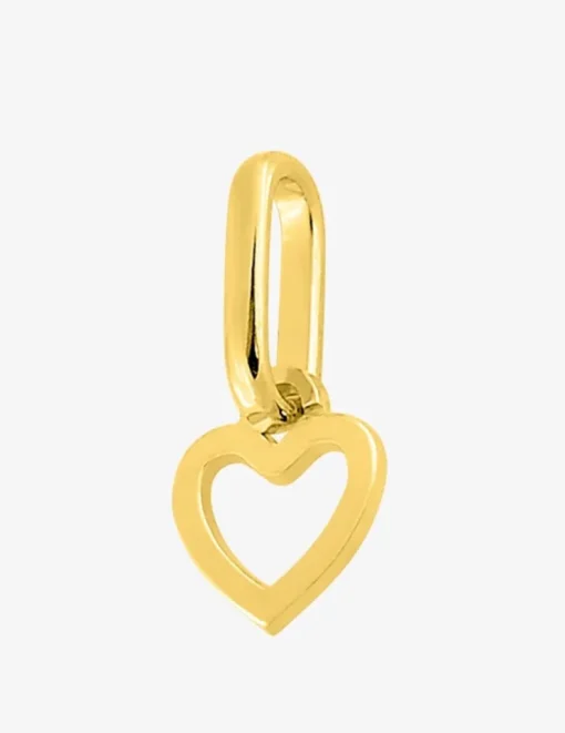 Pendentif breloque cœur or jaune 375 ‰ SO OR