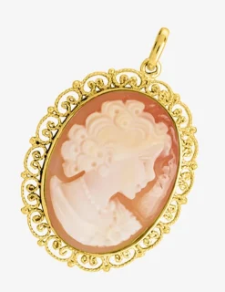 Pendentif camée en or jaune 750‰ SO OR