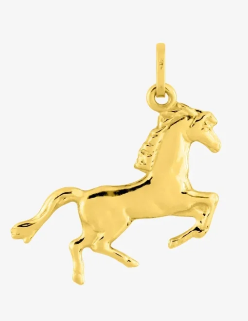 Pendentif cheval en or jaune 375 ‰ SO OR
