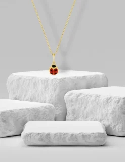 Pendentif coccinelle en or jaune 375 ‰ SO OR
