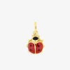 Pendentif coccinelle or jaune 750 ‰ et laque SO OR