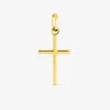 Pendentif croix 16 x 10 mm or jaune 375‰ SO OR