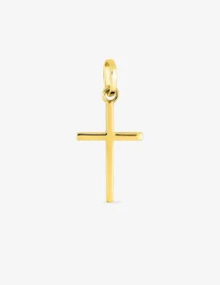 Pendentif croix 16 x 10 mm or jaune 375‰ SO OR