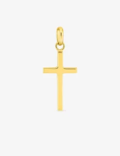 Pendentif croix 22 x 13 mm or jaune 375‰ SO OR