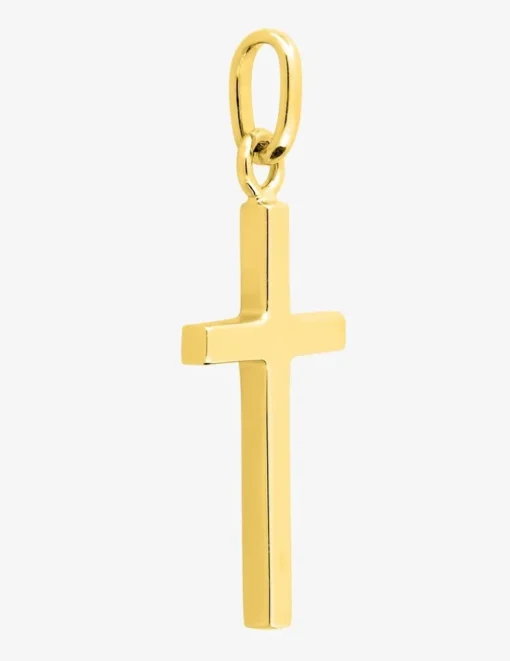 Pendentif croix 22 x 13 mm or jaune 375‰ SO OR