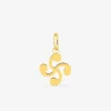 Pendentif croix basque en or 375 ‰ jaune SO OR