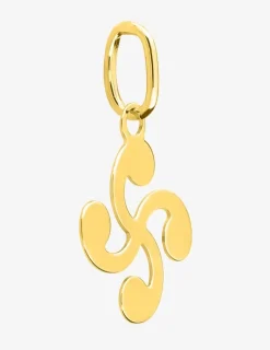Pendentif croix basque en or 375 ‰ jaune SO OR