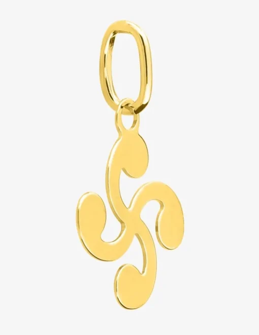 Pendentif croix basque en or 375 ‰ jaune SO OR