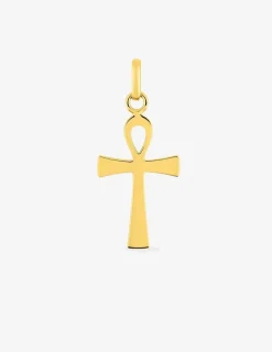 Pendentif croix de vie en or jaune 375 ‰ SO OR