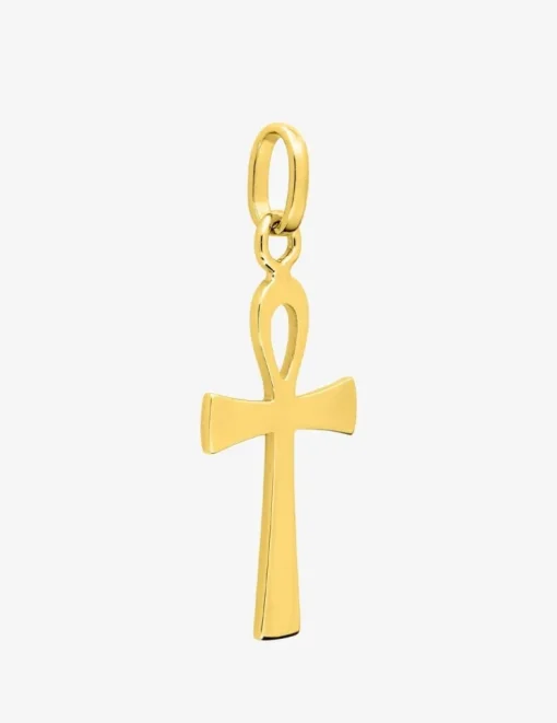 Pendentif croix de vie en or jaune 375 ‰ SO OR