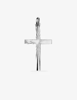 Pendentif croix en argent 925‰ rhodié SO OR
