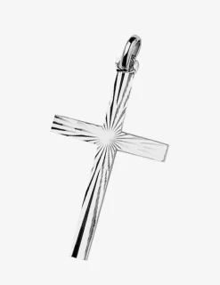 Pendentif croix en argent 925‰ rhodié SO OR