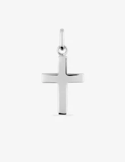 Pendentif croix en argent 925‰ rhodié 26 mm SO OR