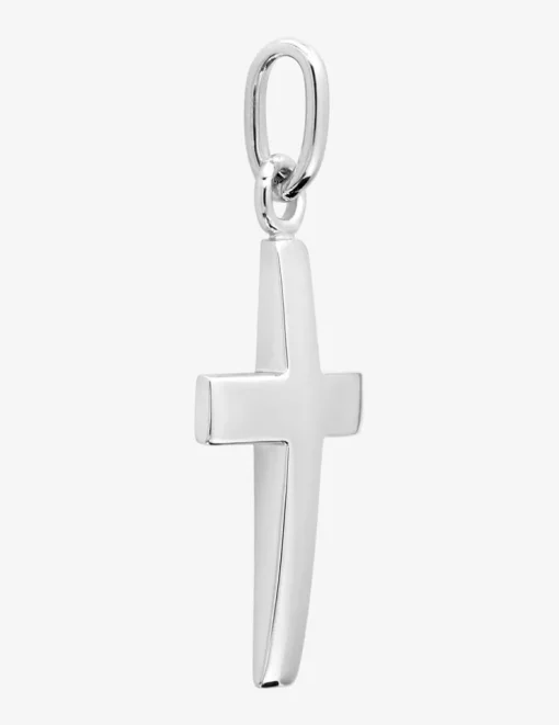 Pendentif croix en argent 925‰ rhodié 26 mm SO OR