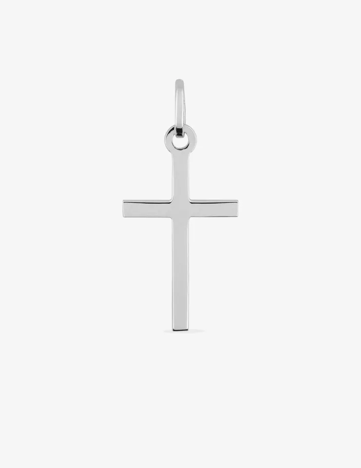 Pendentif croix en or blanc 375 ‰ SO OR