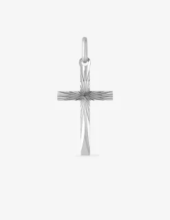 Pendentif croix en or blanc 375 ‰ SO OR