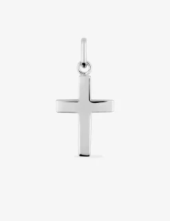 Pendentif croix en or blanc 375 ‰ SO OR