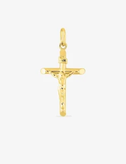 Pendentif croix et christ or jaune 750 ‰ 17 x 35 mm SO OR