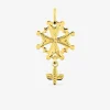 Pendentif croix huguenote en or 375 ‰ SO OR