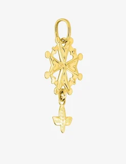 Pendentif croix huguenote en or 375 ‰ SO OR
