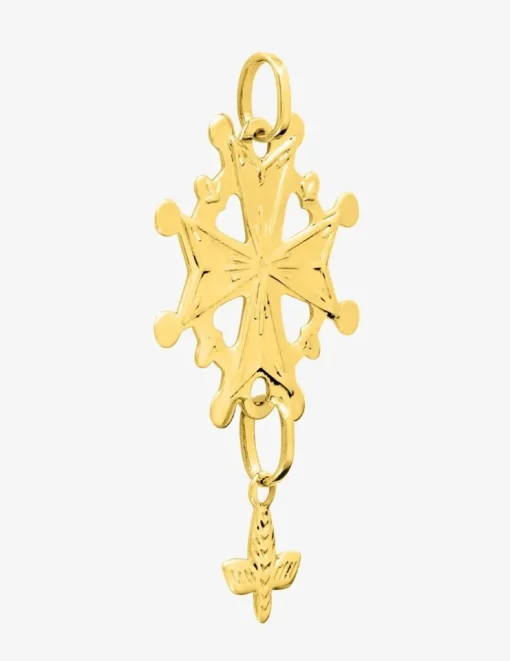Pendentif croix huguenote en or 375 ‰ SO OR