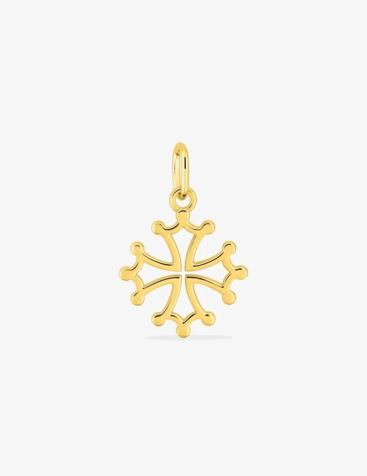 Pendentif croix occitane en or jaune 750 ‰ SO OR