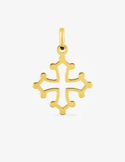 Pendentif croix occitane en or 375 ‰ SO OR