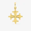 Pendentif croix occitane or jaune 750‰ SO OR
