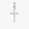Pendentif croix or gris 750 ‰ dimensions 10 x 22 mm SO OR