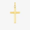 Pendentif croix or jaune 750 ‰ 8 x 20 mm SO OR