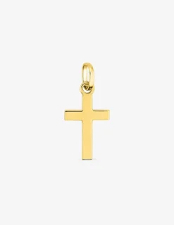 Pendentif croix or jaune 750 ‰ dimensions 8 x 20 mm SO OR
