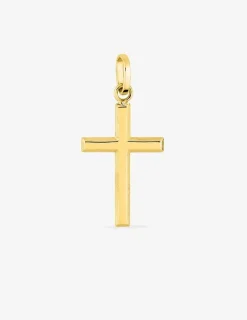 Pendentif croix or jaune 750 ‰ dimensions 12 x 24 mm SO OR