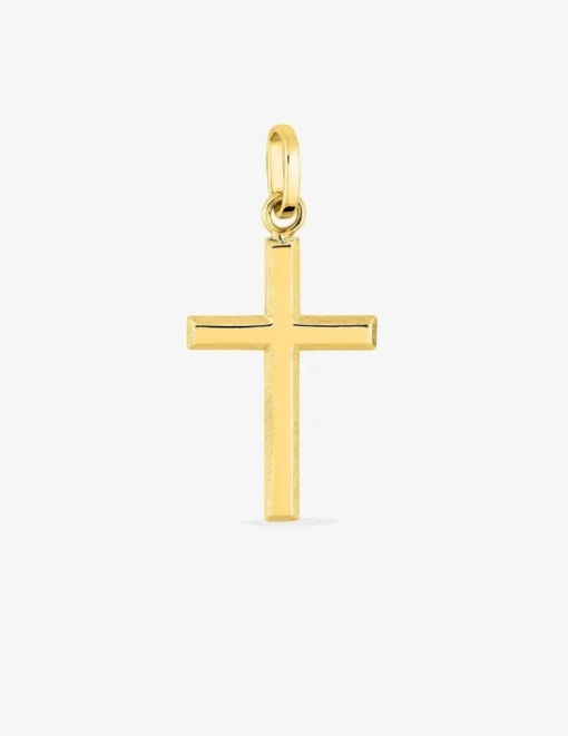 Pendentif croix or jaune 750 ‰ dimensions 12 x 24 mm SO OR