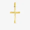 Pendentif croix or jaune 750 ‰ dimensions 15 x 28 mm SO OR