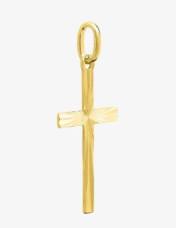 Pendentif croix or jaune 750 ‰ dimensions 15 x 28 mm SO OR